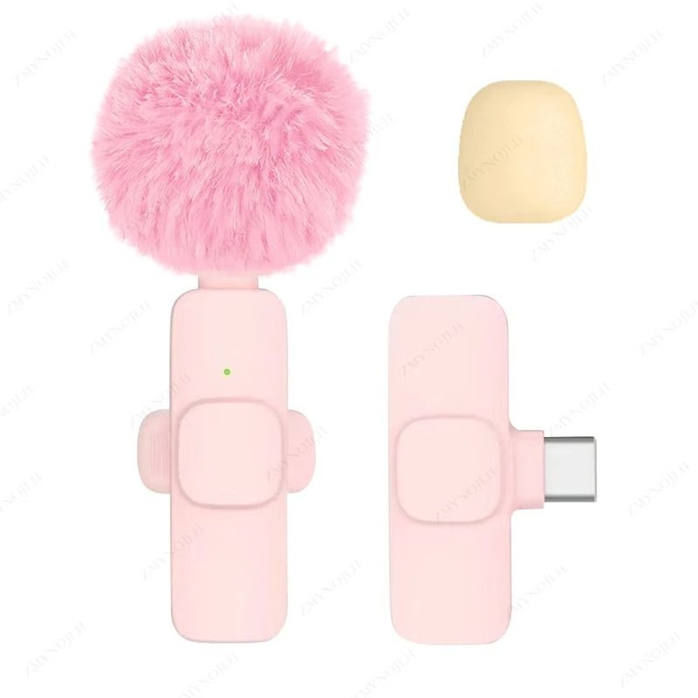 Wireless Lavalier Microphone Portable Mini Audio Recording Mic For Phone And Camera 6