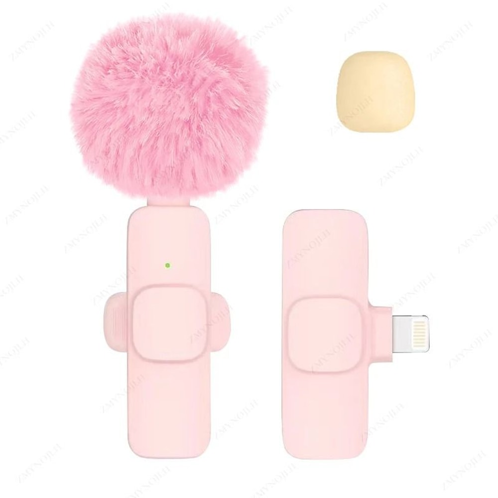 Wireless Lavalier Microphone Portable Mini Audio Recording Mic For Phone And Camera 13