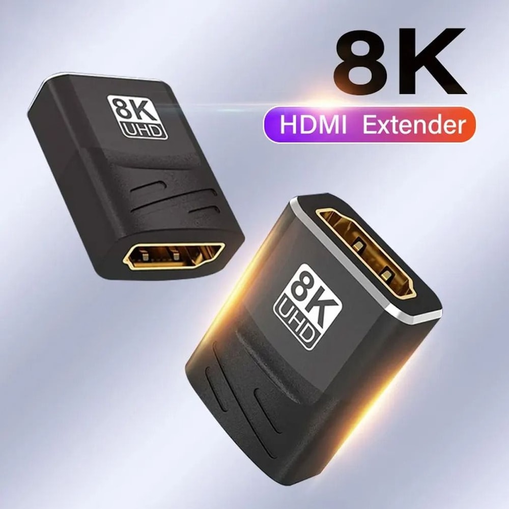 8K HDMI Extender Female To Female Cable Adapter Connector 0