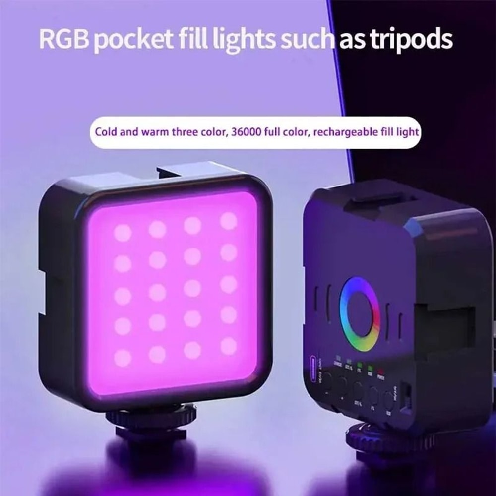 Mini RGB Adjustable LED Fill Light Portable Selfie And Photography Light 0