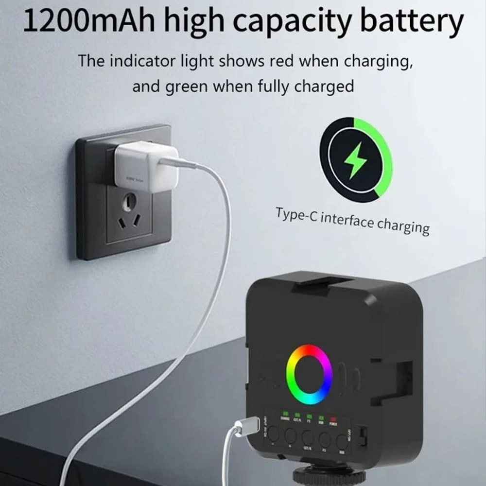 Mini RGB Adjustable LED Fill Light Portable Selfie And Photography Light 5