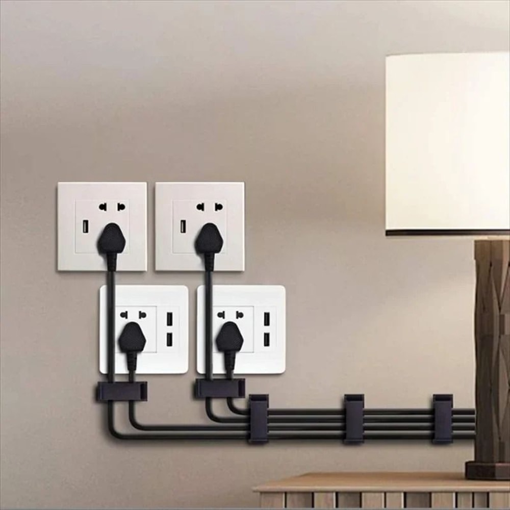 Cable Fixing Clip Wire Sorting Buckle Organizer Set 10 Piece 4