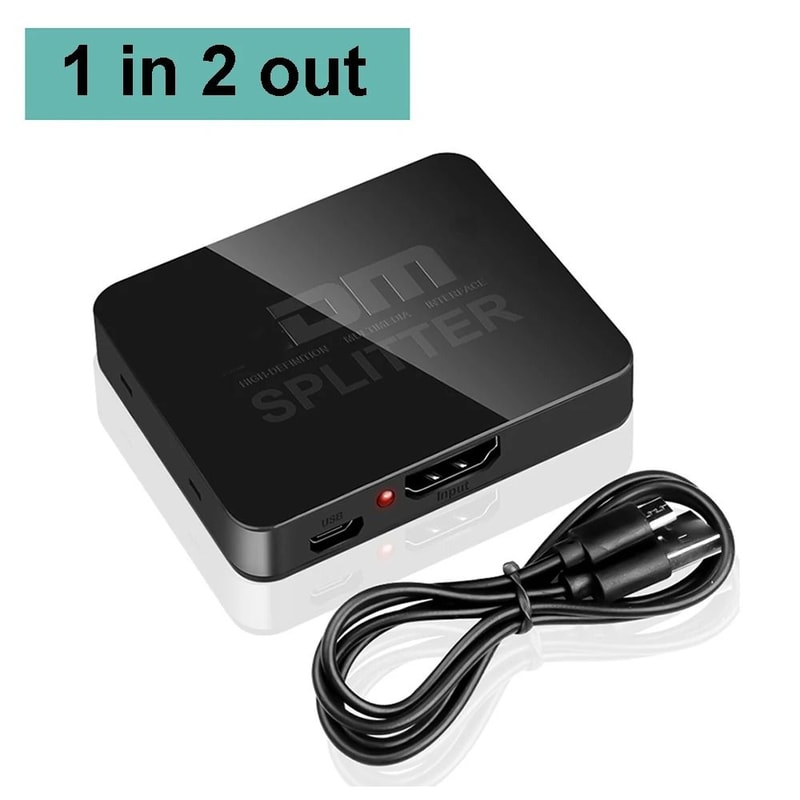 4K HDMI Splitter 1 In 4 Out Video Switch Adapter For TV Gaming And Media Devices 6