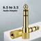 635mm Male To 35mm Female Audio Adapter Gold Plated AUX Connector 0