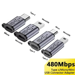 multi interface phone adapter type c and micro usb converter