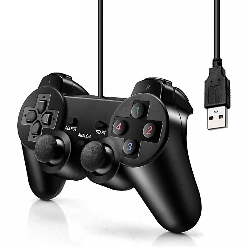 USB Wired PC Game Controller Gamepad For Windows Laptop And Desktop 0