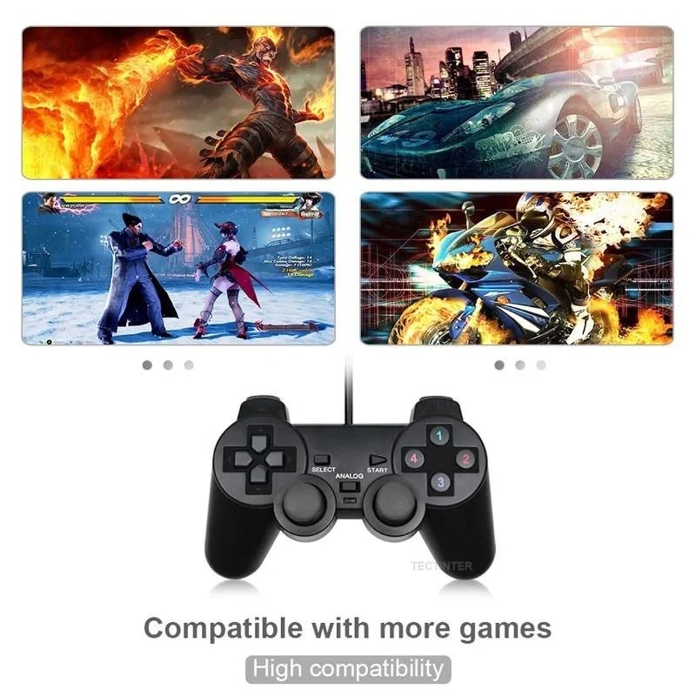 USB Wired PC Game Controller Gamepad For Windows Laptop And Desktop 4