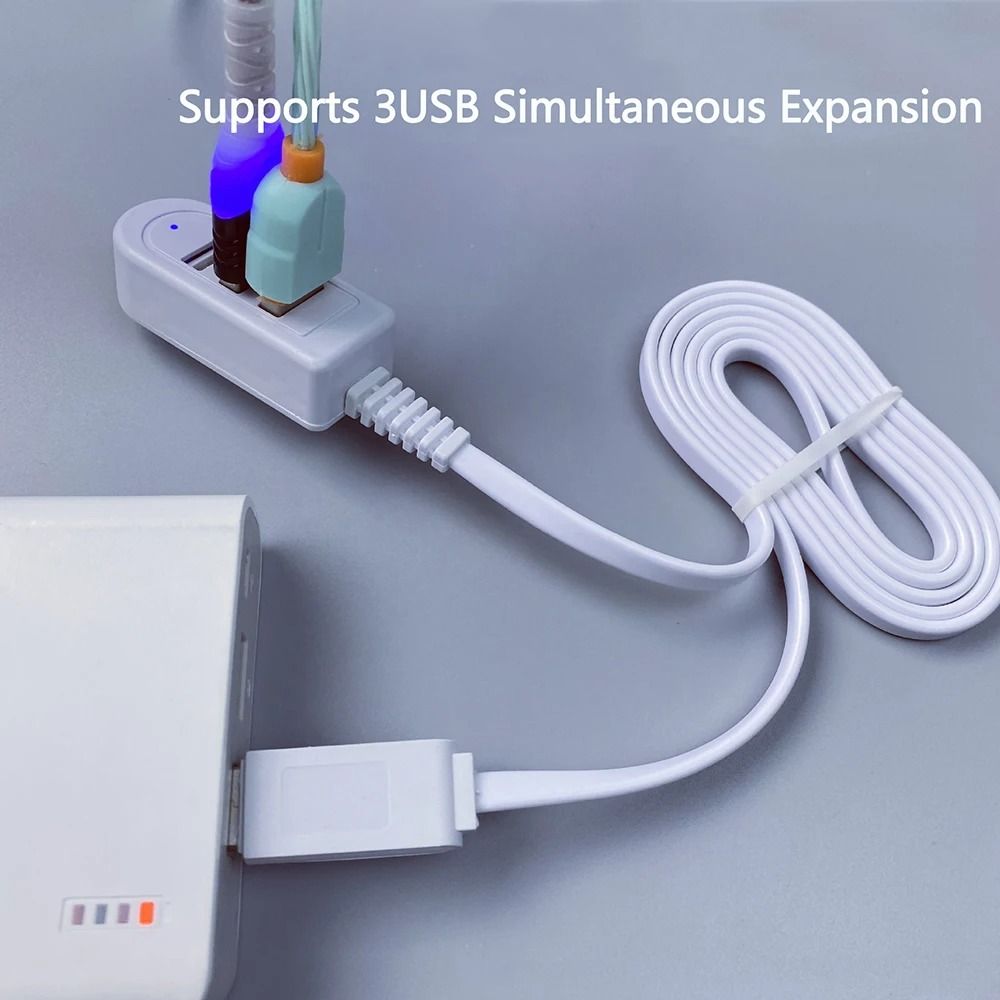 3 In 1 USB Splitter Socket Multi Port Charging And Data Hub Adapter 0