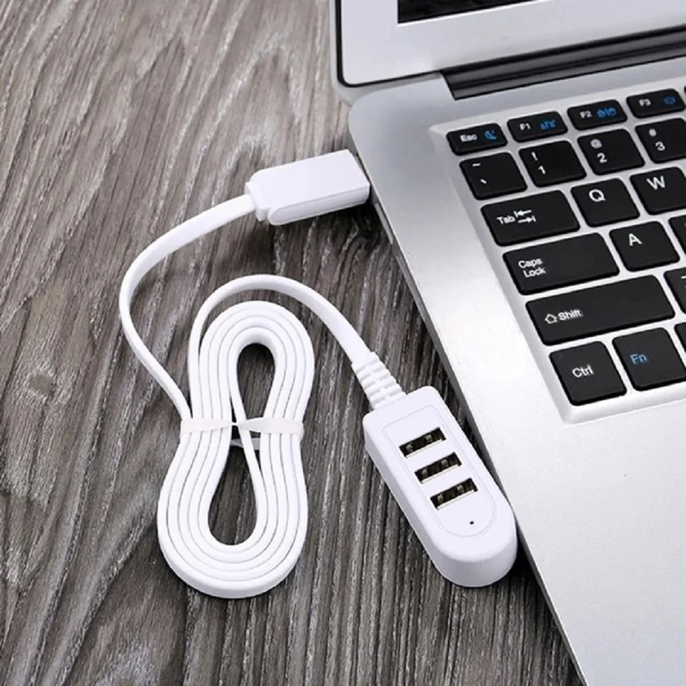 3 In 1 USB Splitter Socket Multi Port Charging And Data Hub Adapter 5