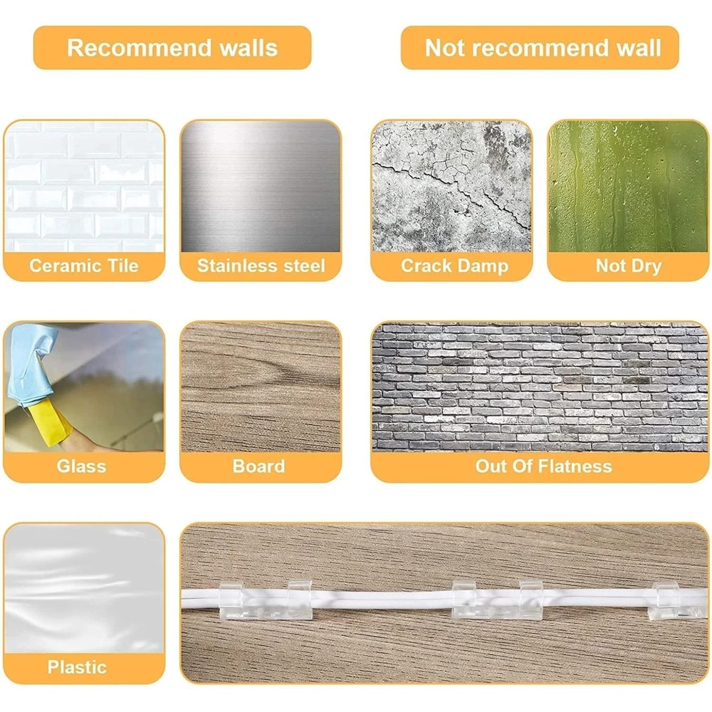 USB Cable Organizer Clips Wire Winder Holder Set 20 Piece 5