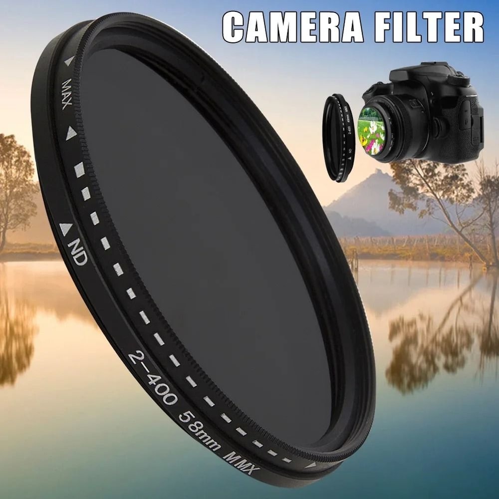 Variable ND Filter Adjustable ND2 To ND400 Neutral Density Camera Lens Filter 0