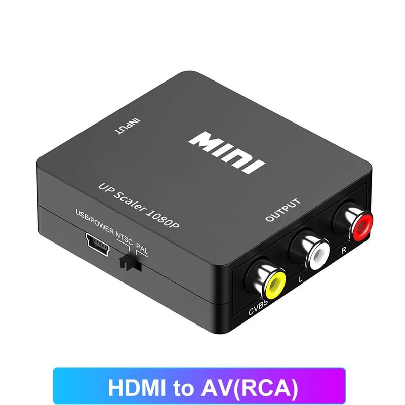 AV To HDMI Converter Composite RCA To HDMI Video Adapter 6