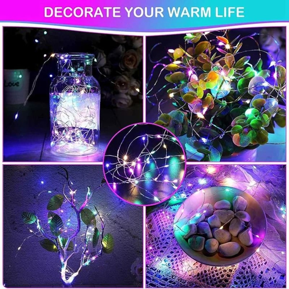 Fairy Light String LED Copper Wire Battery Powered Decorative Light 4