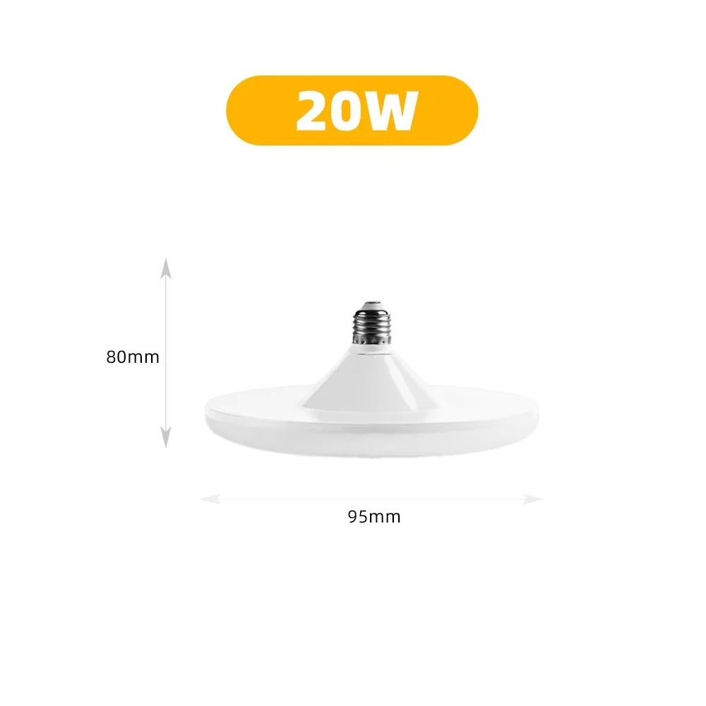 LED Bulb E27 Base Energy Saving Indoor Lamp UFO Design 8