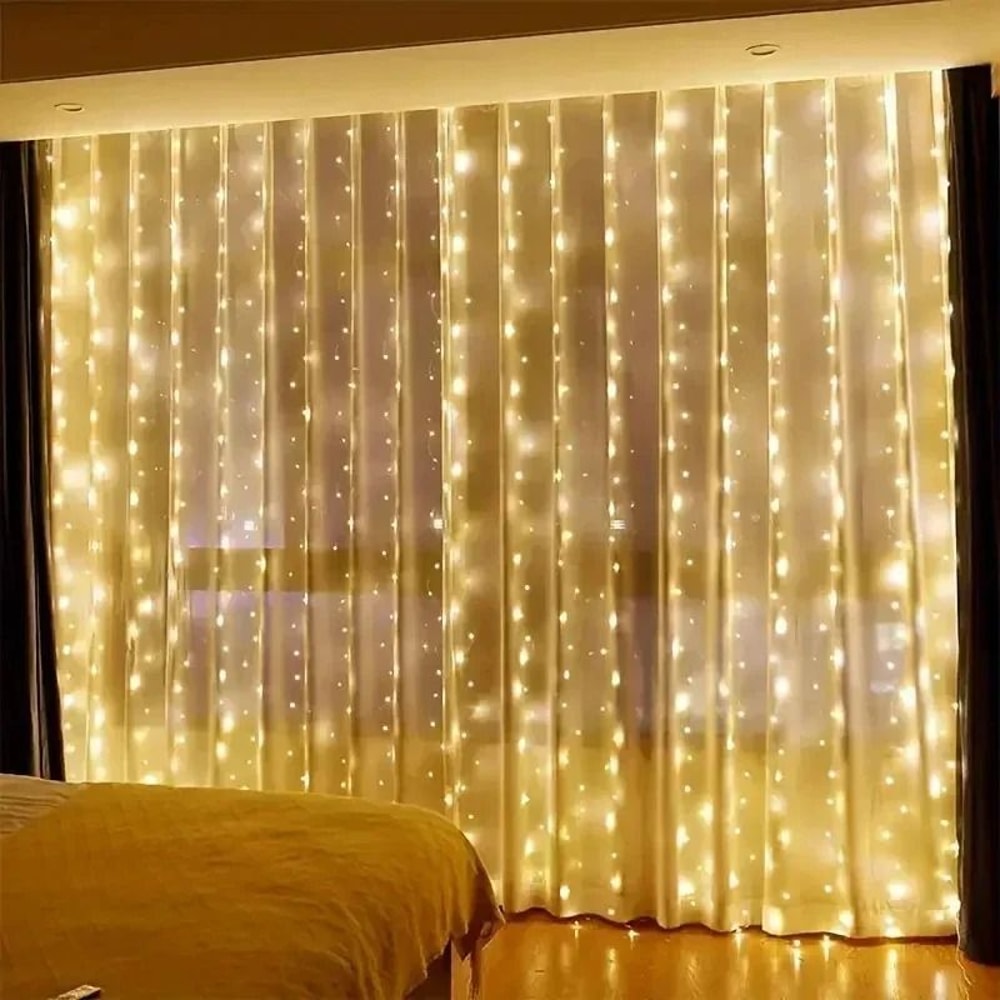 Remote Control USB Fairy Lights 3 4 6 Meters LED Curtain String Lights For Christmas Home Bedroom D 8