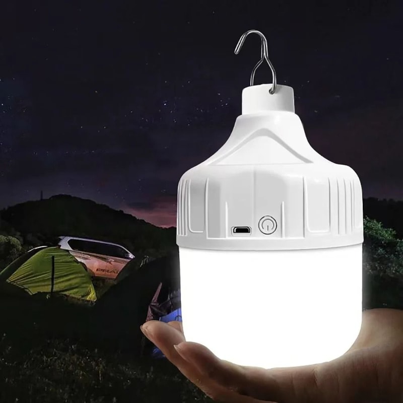 Portable USB Rechargeable LED Pendant Light Waterproof Outdoor Lamp 2