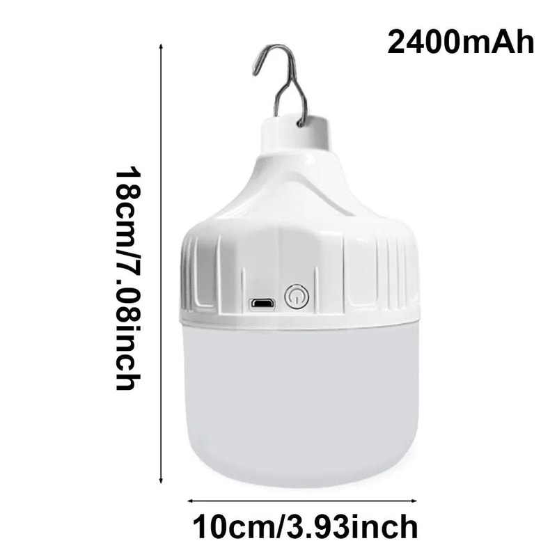 Portable USB Rechargeable LED Pendant Light Waterproof Outdoor Lamp 7