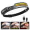 COB LED Headlamp Induction Rechargeable Head Light For Outdoor Use 13