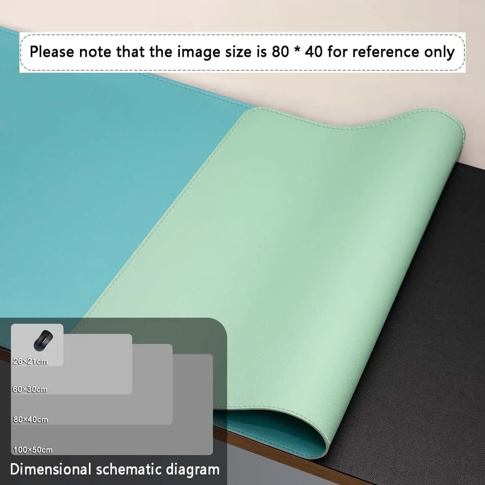 Large Desk Mouse Pad PU Leather Waterproof Desktop Protector 15