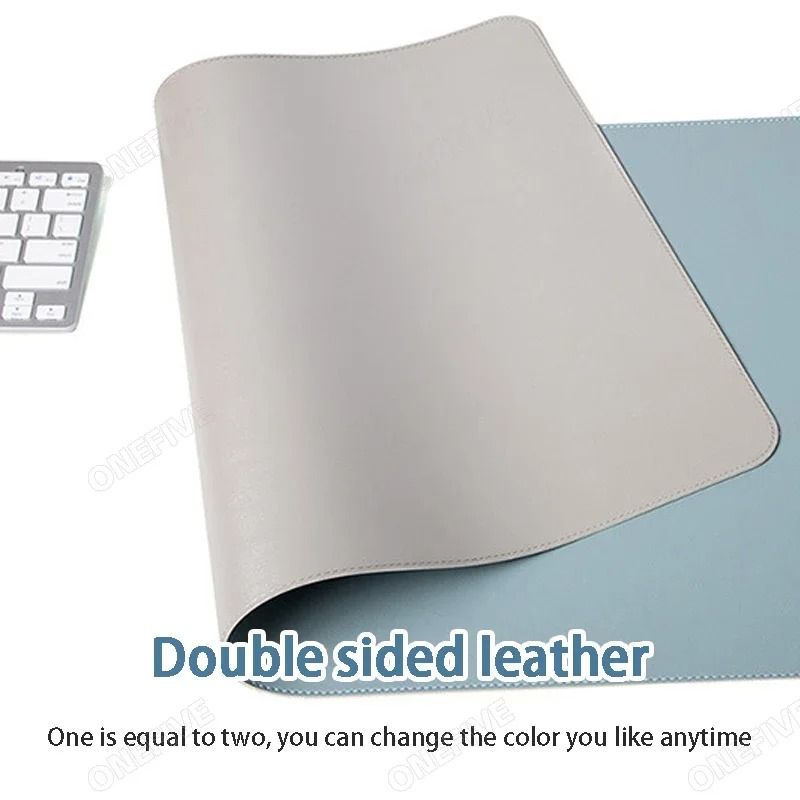 Large Desk Mouse Pad PU Leather Waterproof Desktop Protector 3