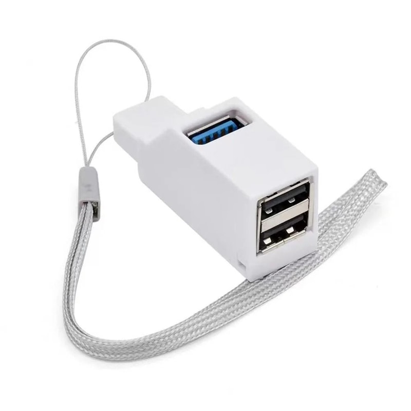 USB Hub Adapter Mini Splitter With Three Ports For PC And Laptop 5