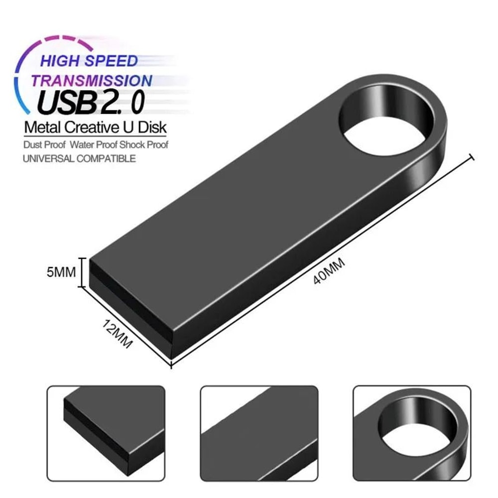 USB Flash Drive Metal Memory Stick Portable Data Storage 2