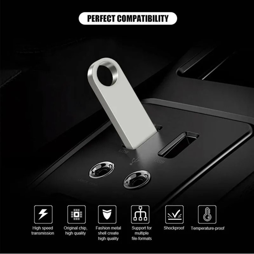 USB Flash Drive Metal Memory Stick Portable Data Storage 3
