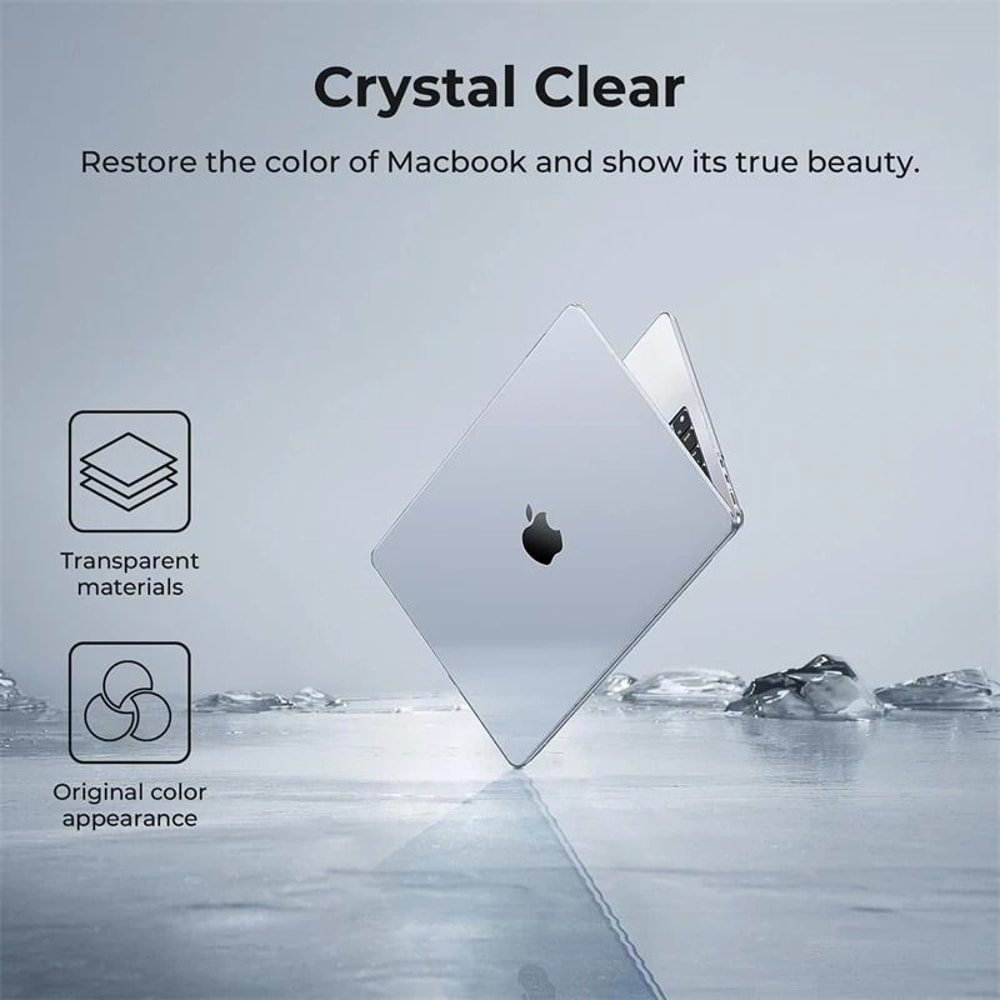 Crystal Clear Laptop Case Hard Shell Cover 3