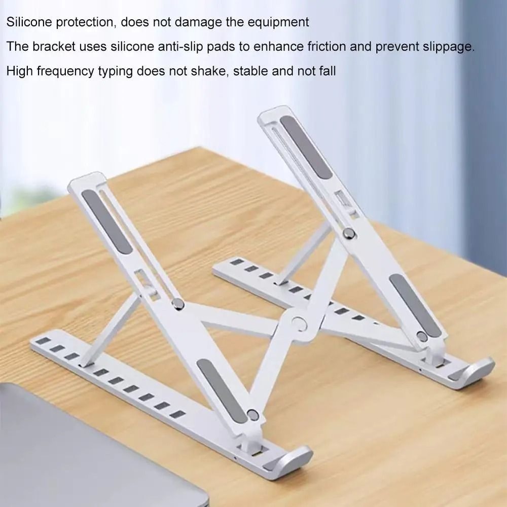 Foldable Tablet Stand Holder Adjustable Non Slip Laptop Riser 4