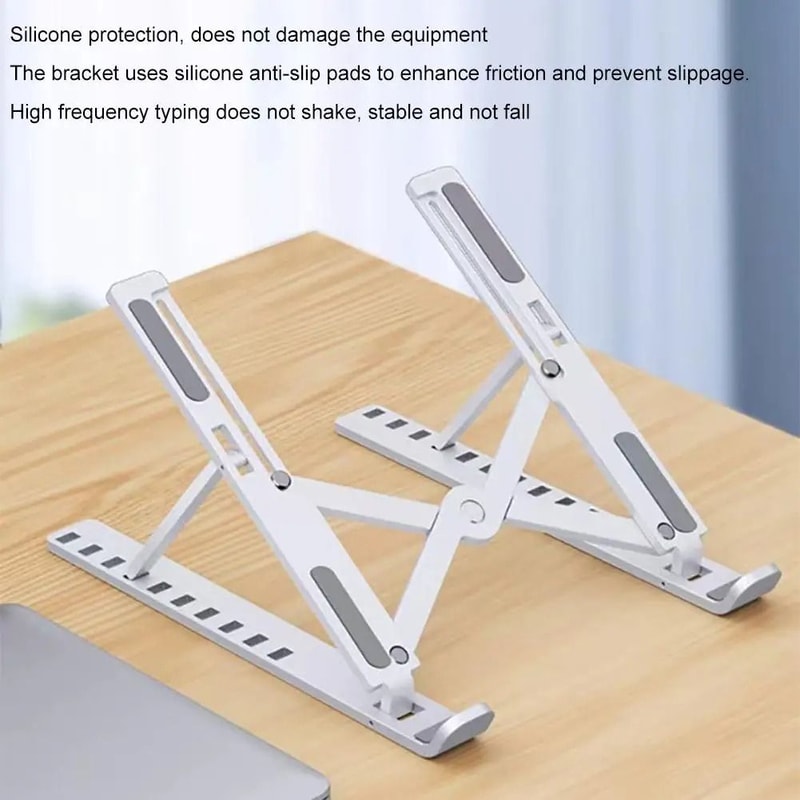 Foldable Tablet Stand Holder Adjustable Non Slip Laptop Riser 4