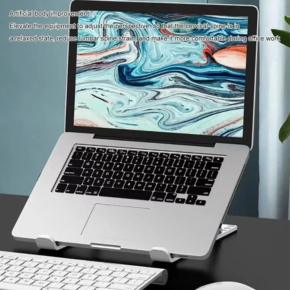 Foldable Tablet Stand Holder Adjustable Non Slip Laptop Riser 5