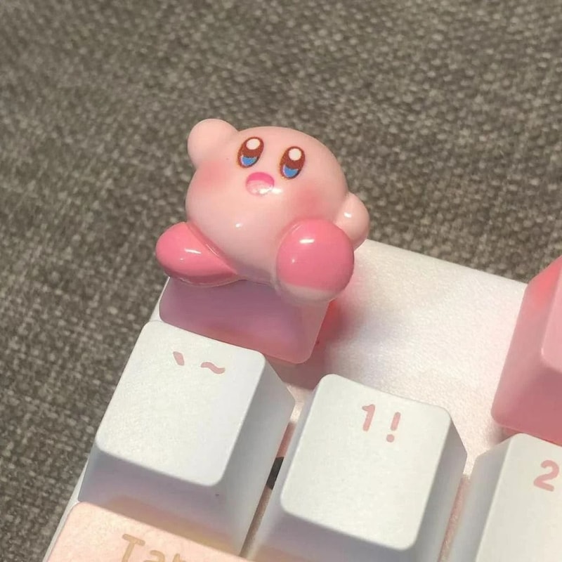 Handmade Pink Cartoon Keycap Custom PBT Mechanical Keyboard Keycap 3