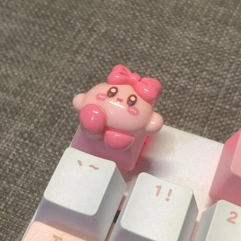 Handmade Pink Cartoon Keycap Custom PBT Mechanical Keyboard Keycap 4