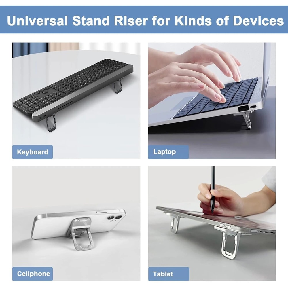Foldable Adjustable Laptop Stand Portable Notebook Riser With Cooling Support 3