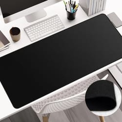 large anti slip mouse pad extended desk mat with stitched edges