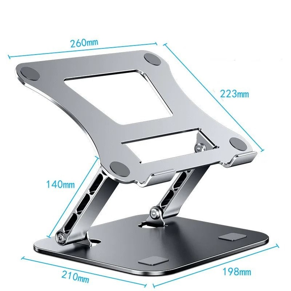 Adjustable Aluminum Laptop And Tablet Stand Portable Folding Cooling Riser 8