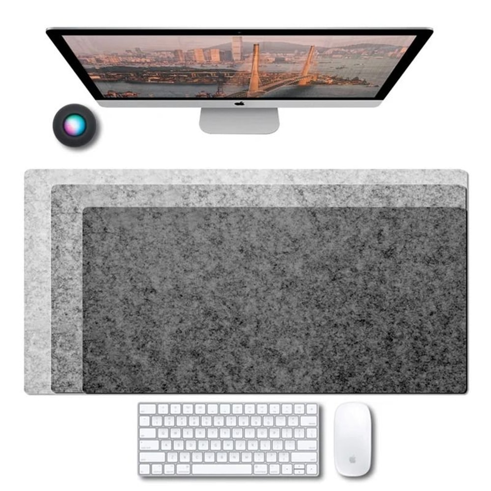 Large Wool Felt Desk Mat Non Slip Mouse Pad And Keyboard Surface 2