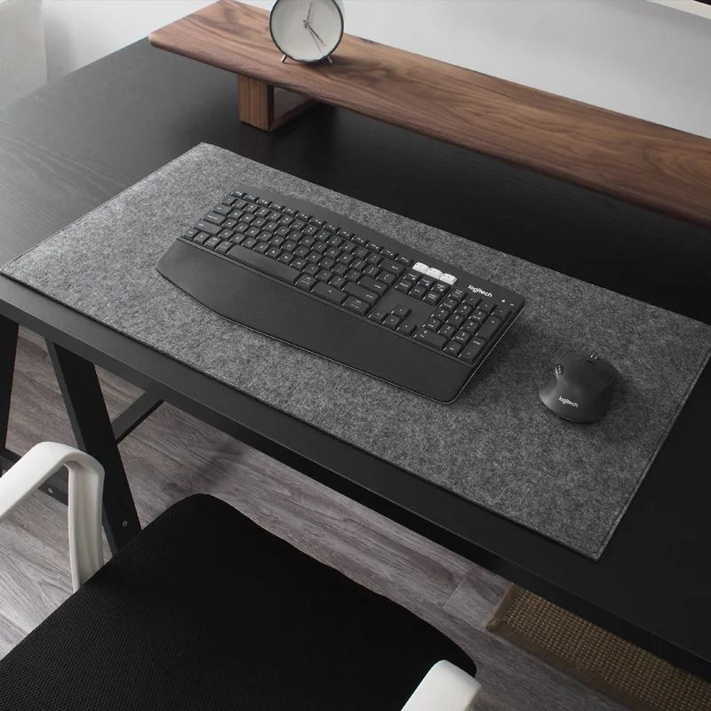 Large Wool Felt Desk Mat Non Slip Mouse Pad And Keyboard Surface 4