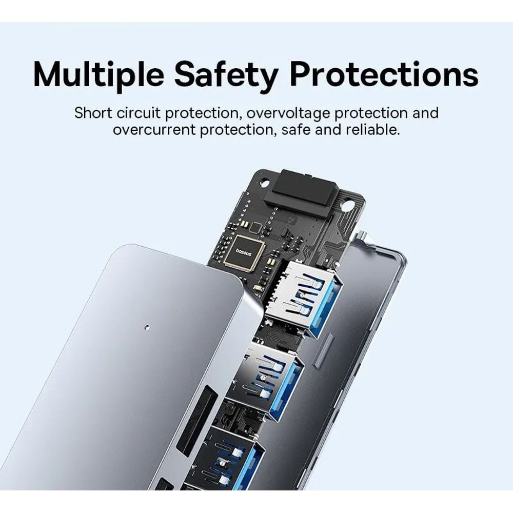 USB Hub 4 Port High Speed Multi Splitter Adapter With Compact ABS Body 2