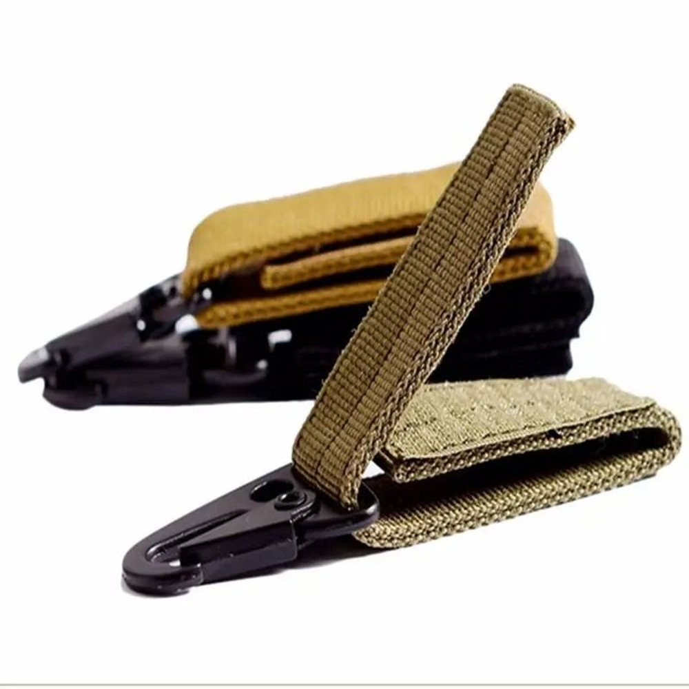 Nylon Carabiner Key Hook With MOLLE Webbing Buckle For Outdoor Gear 6