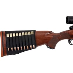 9 hole elastic rifle ammo holder buttstock cartridge sleeve