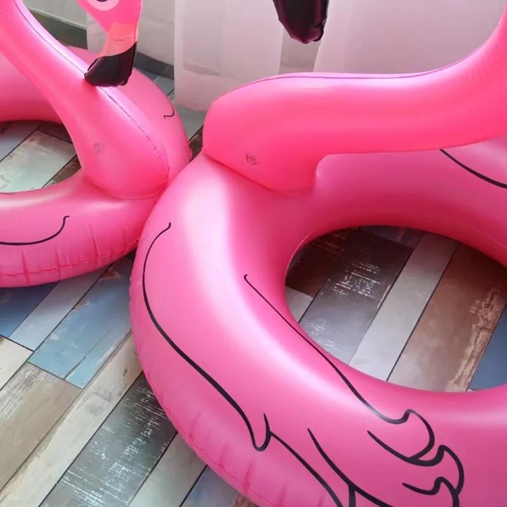 Inflatable Flamingo Swimming Ring Pool Float For Adults 6