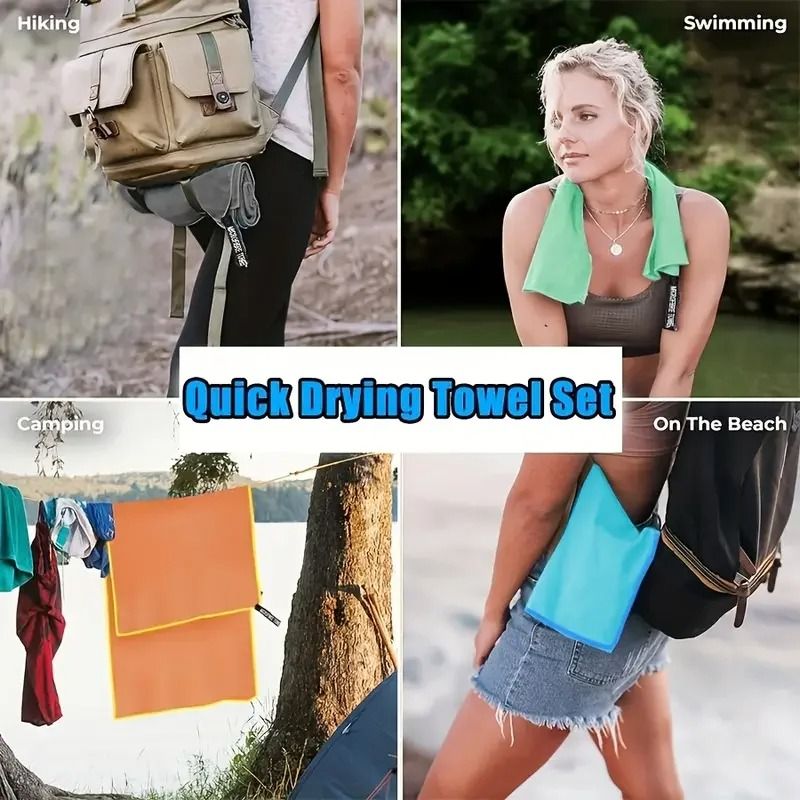 Microfiber Quick Dry Travel Towel Super Absorbent Lightweight For Beach Gym Yoga Pool And Bath 6