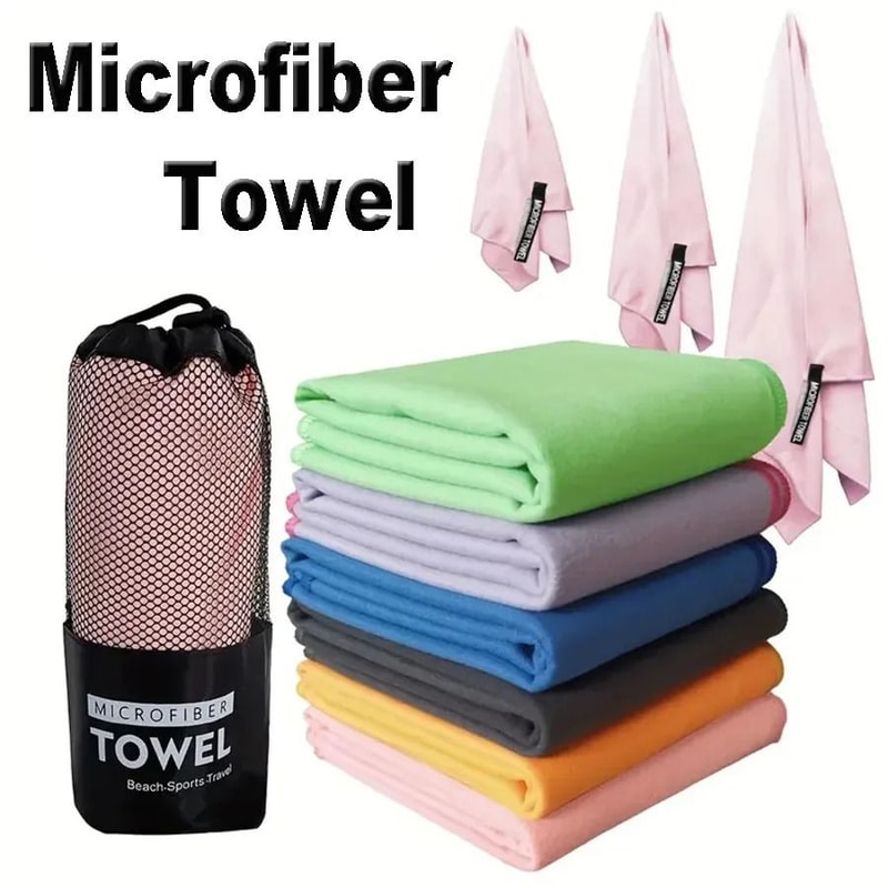 Microfiber Travel Towel Quick Dry Lightweight Super Absorbent 0