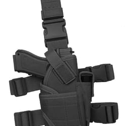 molle tactical pistol thigh holster – adjustable right hand drop leg design