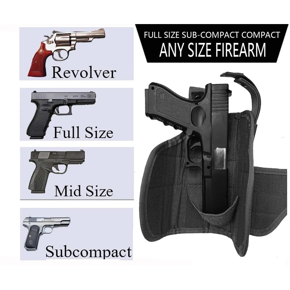 Molle Tactical Pistol Thigh Holster Adjustable Right Hand Drop Leg Design 3