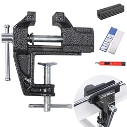 golf grip replacement tool set – four piece bench clamp and grip installation kit