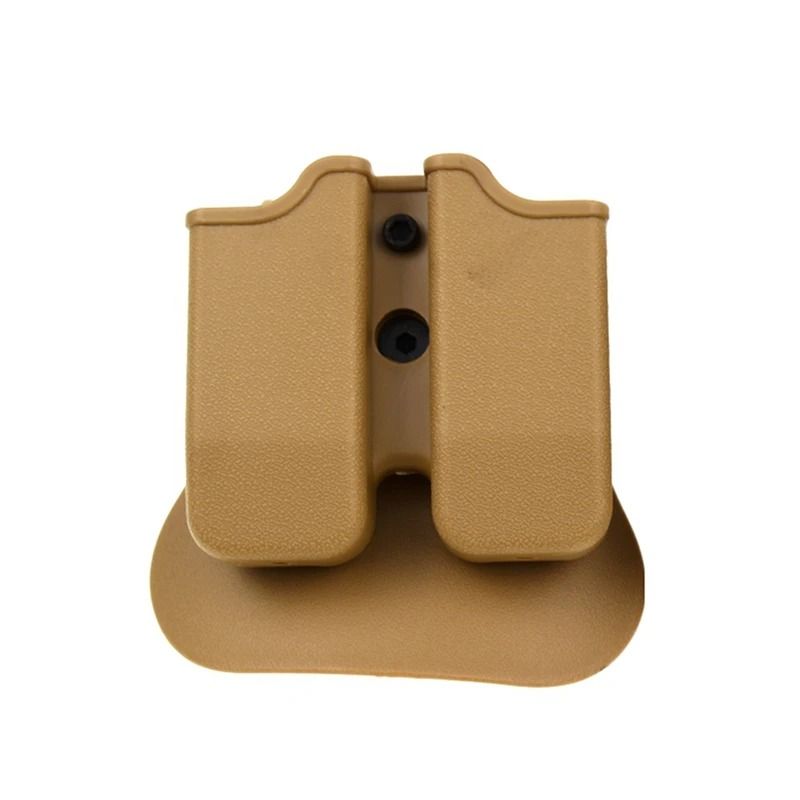 Tactical Double Magazine Holster Universal 9mm And 40 Caliber Mag Holder With Belt Clip And Paddle 11
