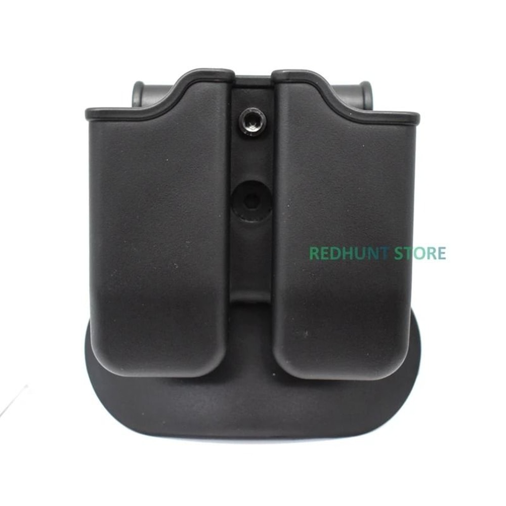 Tactical Double Magazine Holster Universal 9mm And 40 Caliber Mag Holder With Belt Clip And Paddle 7