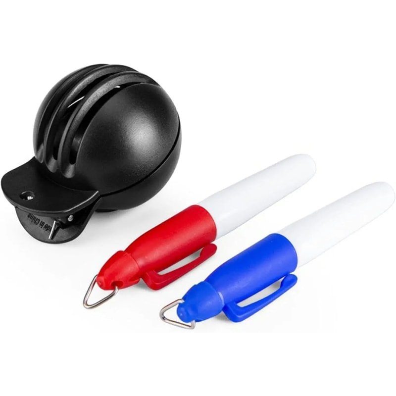 Fade Resistant Golf Ball Liner Alignment Tool With Two Stamp Markers 6